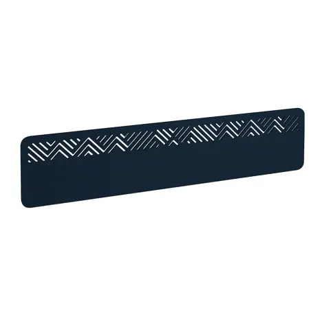 Chevron Acoustic Desktop Screen - 1800mm - Dark Blue